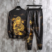 Load image into Gallery viewer, 2019 Autumn Spring Chinese Dragon Tracksuits Mens Sport Set Hoodie Pants Sportswear Men Brand Sporting Suit Track Print Clothes