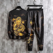Load image into Gallery viewer, 2019 Autumn Spring Chinese Dragon Tracksuits Mens Sport Set Hoodie Pants Sportswear Men Brand Sporting Suit Track Print Clothes