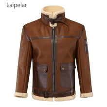 Load image into Gallery viewer, Laipelar Style Winter New Design Men's Faux Leather Jacket Personality Fashion Casual Full Solid Street Personality Coat Jackets
